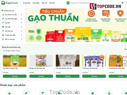 website,bán website,web bán gạo