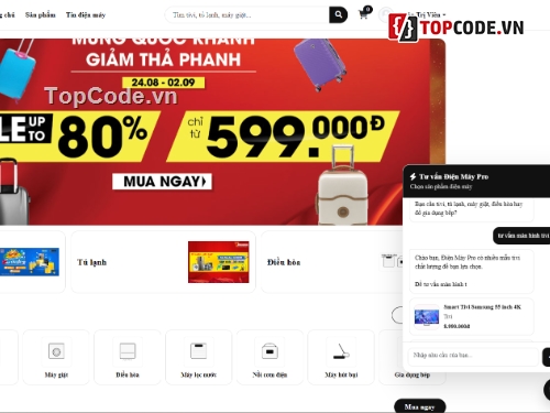 Web điện máy,điện máy,điện lạnh