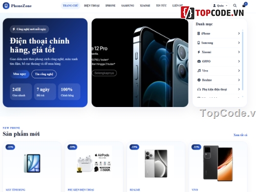 web bán điện thoại,website bán điện thoại,website điện thoại