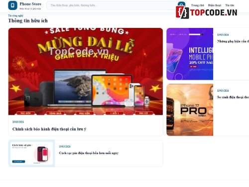 Website php,Web phụ kiện điện thoại,Web điện thoại