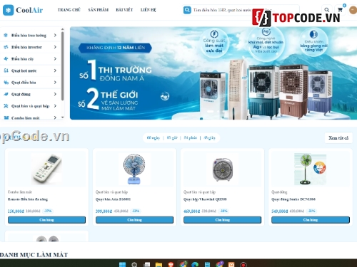 bán website,website bán điều hòa,điều hòa