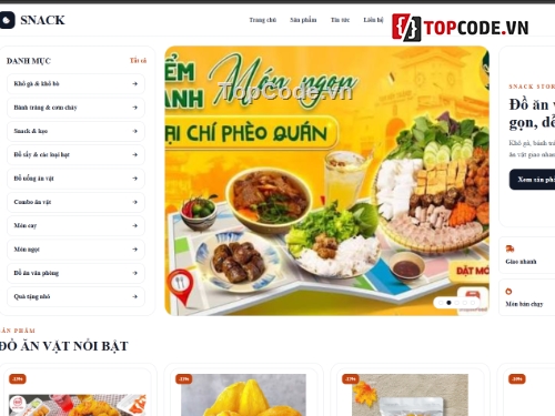 website,web bán đồ ăn,website bán đồ ăn
