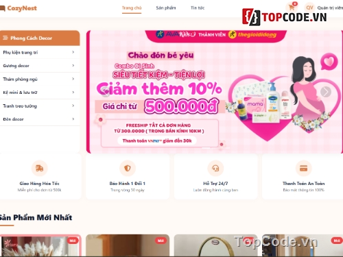 dồ án Web bán hàng,đồ án bán sách,đồ án bán đồ decor