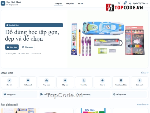 Học sinh,Website bán đồ dùng,bán