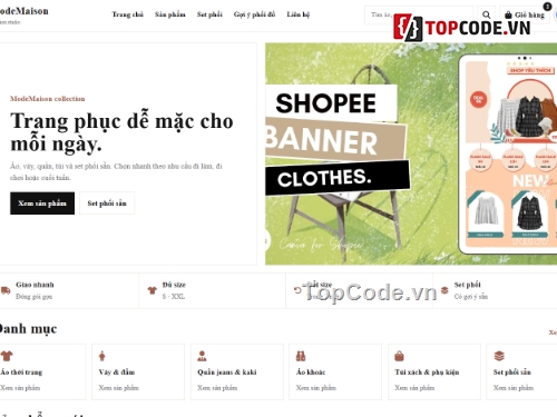 website thời trang,bán website,web bán thời trang