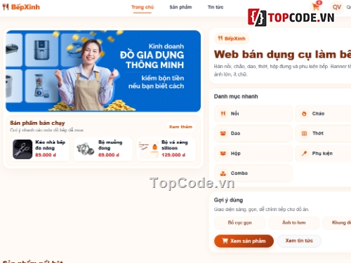 dụng cụ làm bếp,web bán dụng cụ,code dụng cụ bếp
