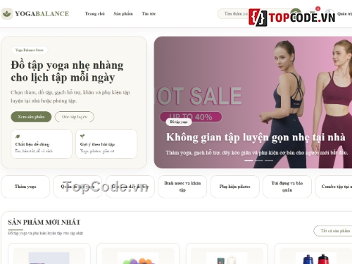 website,yoga,web bán dụng cụ