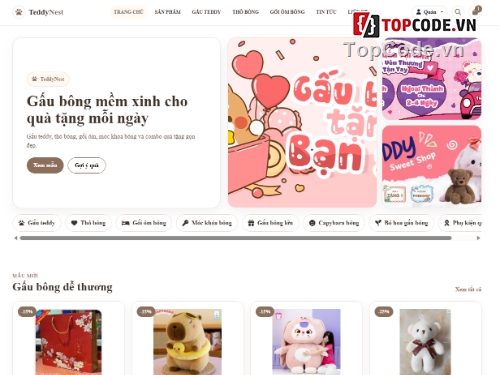 bán website,web bán gấu bông,bán web