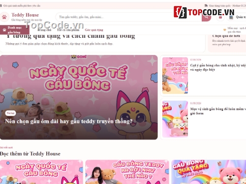 web,bán website,web bán gấu bông