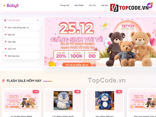 Website chat,bán gấu bông,code bán gấu bông