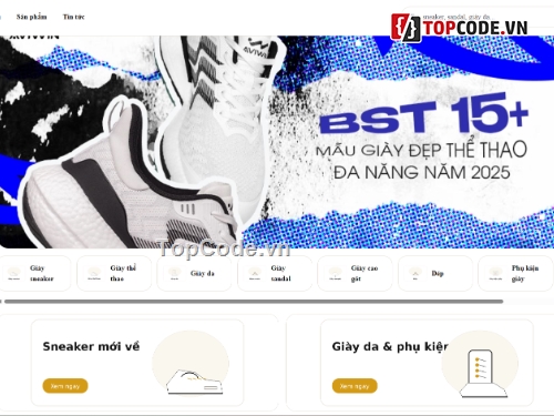 web bán giày,website bán giày,bán website