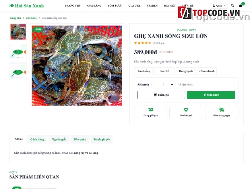hải sản tươi sống,bán website,bán web