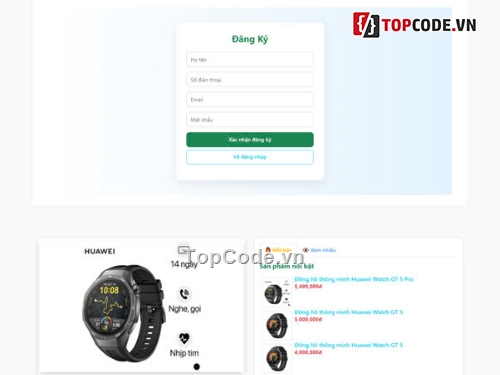 PHP Thuần,Shoponline,Bandongho