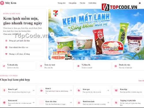 bán,bán kem,web bán kem
