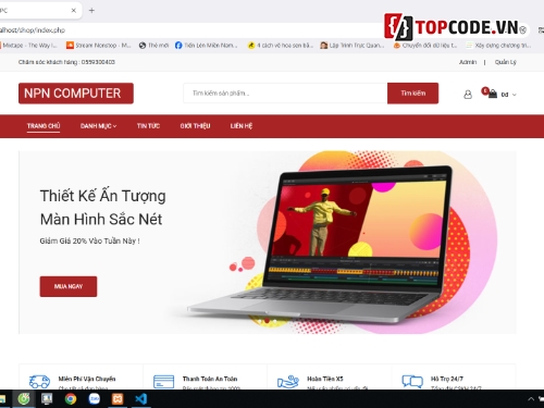 php thuần,php mysql,Website bán điện thoại,bán laptop,Website php thuần,php