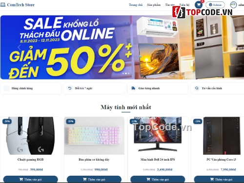 website bán máy tính,bán website,web máy tính