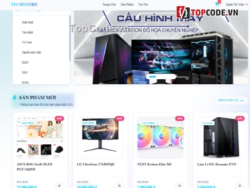 Web bán máy tính,Website bán linh kiện máy tính,Web bán linh kiện máy tính
