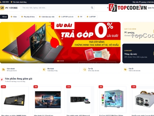 Web bán máy tính,Website php,Website bán linh kiện máy tính