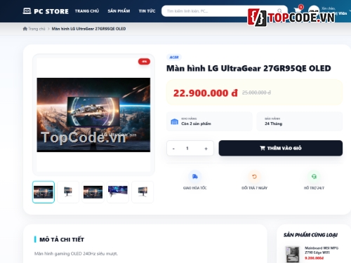 Web bán máy tính,Website bán linh kiện máy tính,chat