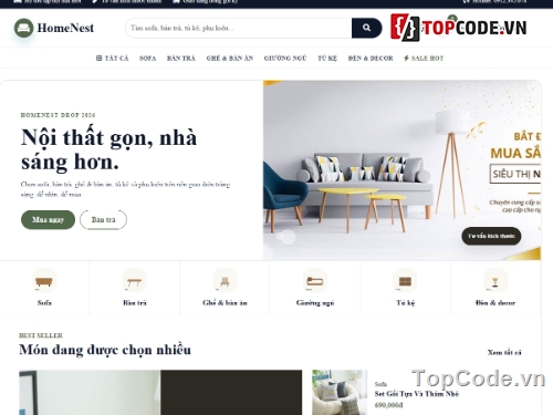 giao diện nội thất,nội thất,website nội thất