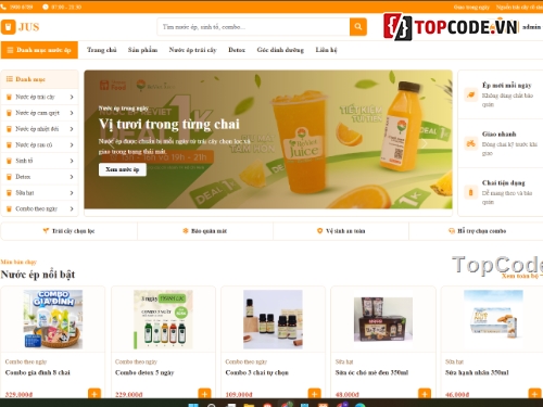 nước ép,Website bán hàng,Web bán hàng