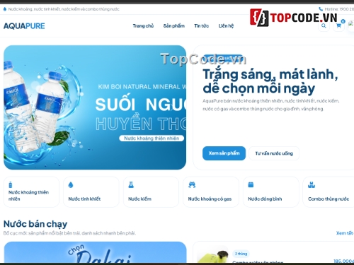 website,website bán nước,web bán nước