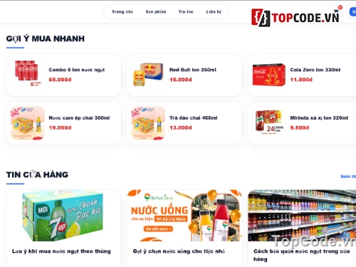 nước ngọt,web bán nước ngọt,Website bán hàng