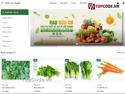 Website bán rau,bán rau củ,rau củ