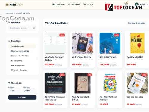 web bán sách,đồ án php,website bán sách