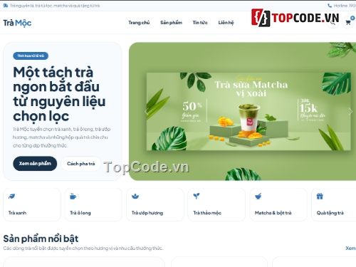 Website bán hàng sản phẩm,Web bán tem sản phẩm,bán trà