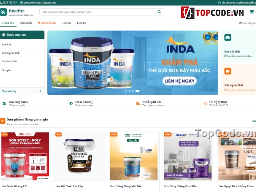 Paint,Website bán hàng,Web bán hàng