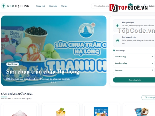 website,bán website,web bán sữa