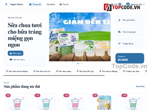 bán,sữa chua,code bán sữa chua
