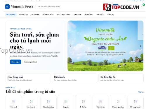 web bán sữa,bán website,bán web