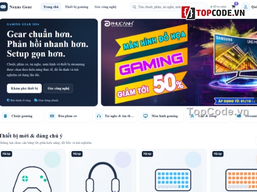 website bán đồ gaming,full báo cáo,báo cáo