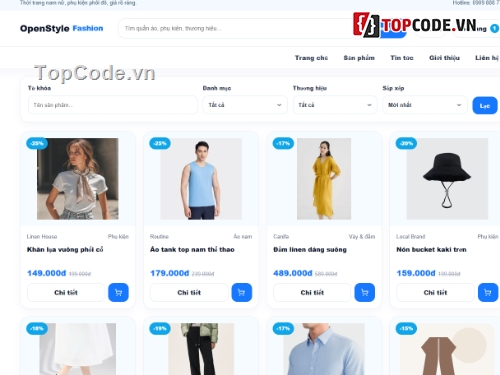 php thuần,website thời trang,php thuần website
