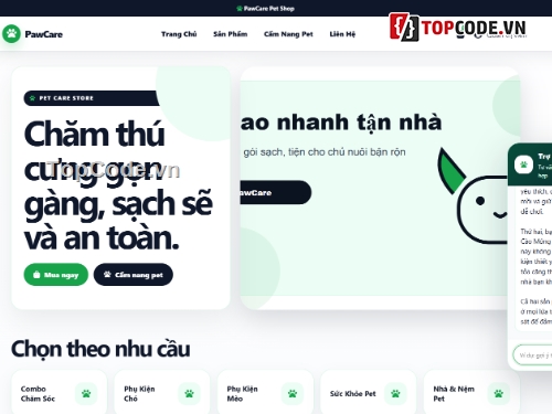 AI,thú cưng,web bán phụ kiện