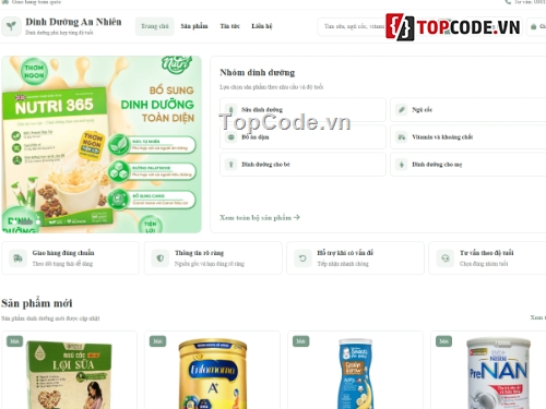 Web ẩm thực,bán thực phẩm,bán thực phẩm dinh dưỡng