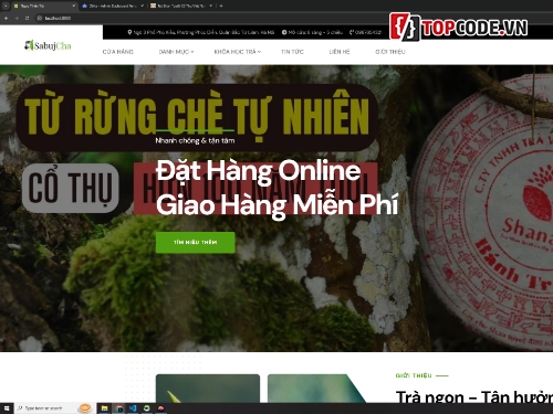 web bán hàng,web bán trà,website thương mại điện tử,website tích hợp thanh toán momo