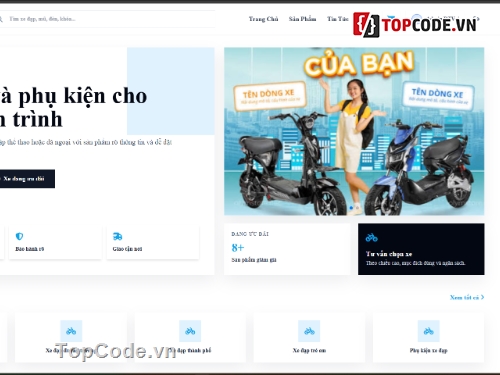 website,bán website,web bán xe đạp