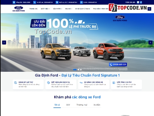 Website bán xe ô tô,Showroom ô tô,website ô tô,Website giới thiệu dịch vụ,dịch vụ ô tô,web ô tô