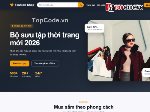 Code web bán hàng,trang web bán hàng,web bán thời trang,php thuần,code php thuần
