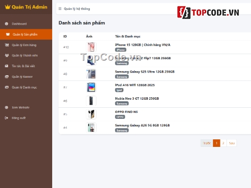 giao diện,cửa hàng điện thoại,Website cửa hàng