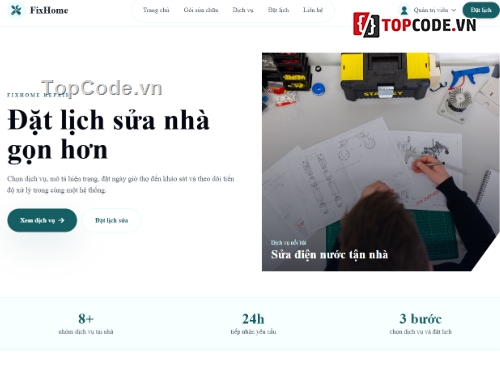Website sửa chữa,Web sửa chữa,đặt lịch