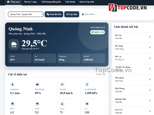 app dự báo thời tiết,thời tiết,Dự báo thời tiết