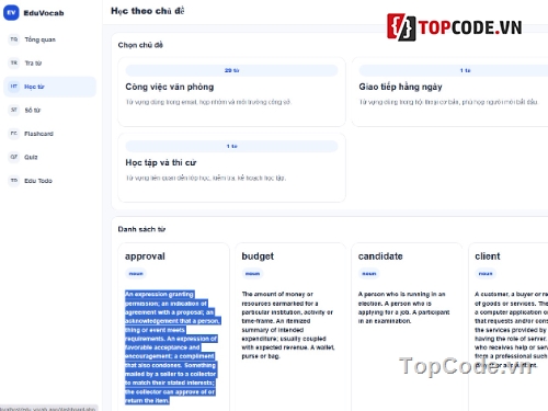 code web,code học,tra cứu từ vựng