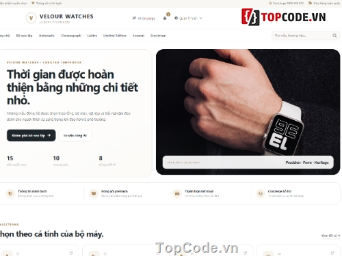 Web đồng hồ,kinh doanh,full báo cáo