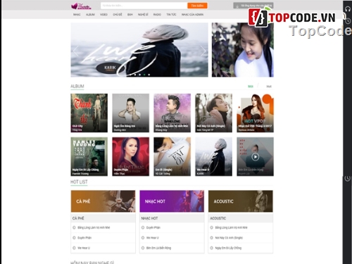 website nghe nhạc,code web nghe nhạc,Website nghe nhạc bằng PHP,Web nhạc