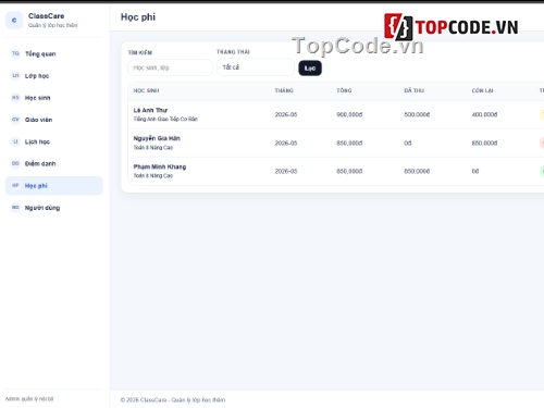 Website Quản Lý kho,Code Website Quản Lý,quản lý trung tâm