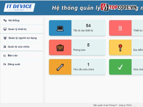 Quản lý thiết bị IT,IT Device Management,ASP.NET,Quản lý thiết bị công nghệ thông tin